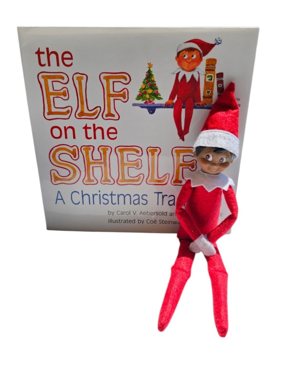 The Elf on the Shelf Plush Doll with Book - Red & White